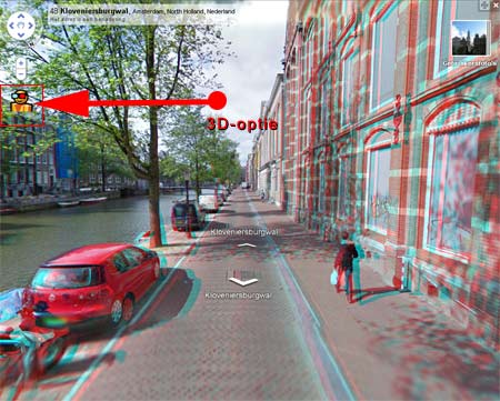 Bekijk Google Maps Streetview in 3D