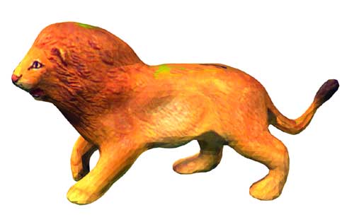 Eindresultaat 3D-leeuw