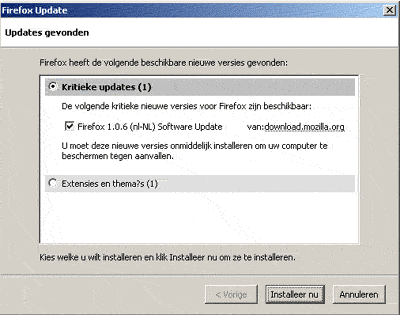 Firefox upgraden stap 3 Firefox upgraden stap 2