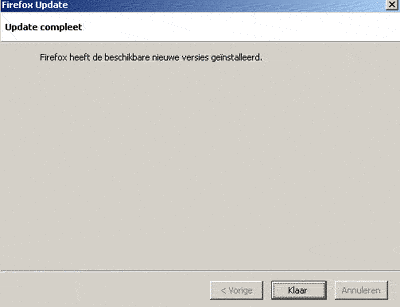 Firefox upgraden stap 2