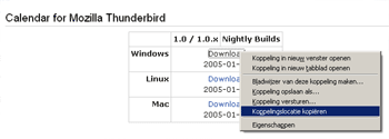 Kalender voor Thunderbird stap 2