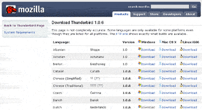 Thunderbird upgraden stap 3