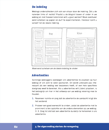 Voorbeeld uit het boek Weblogs