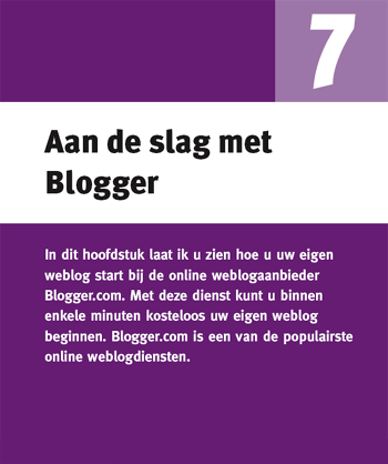 Voorbeeld uit het boek Weblogs